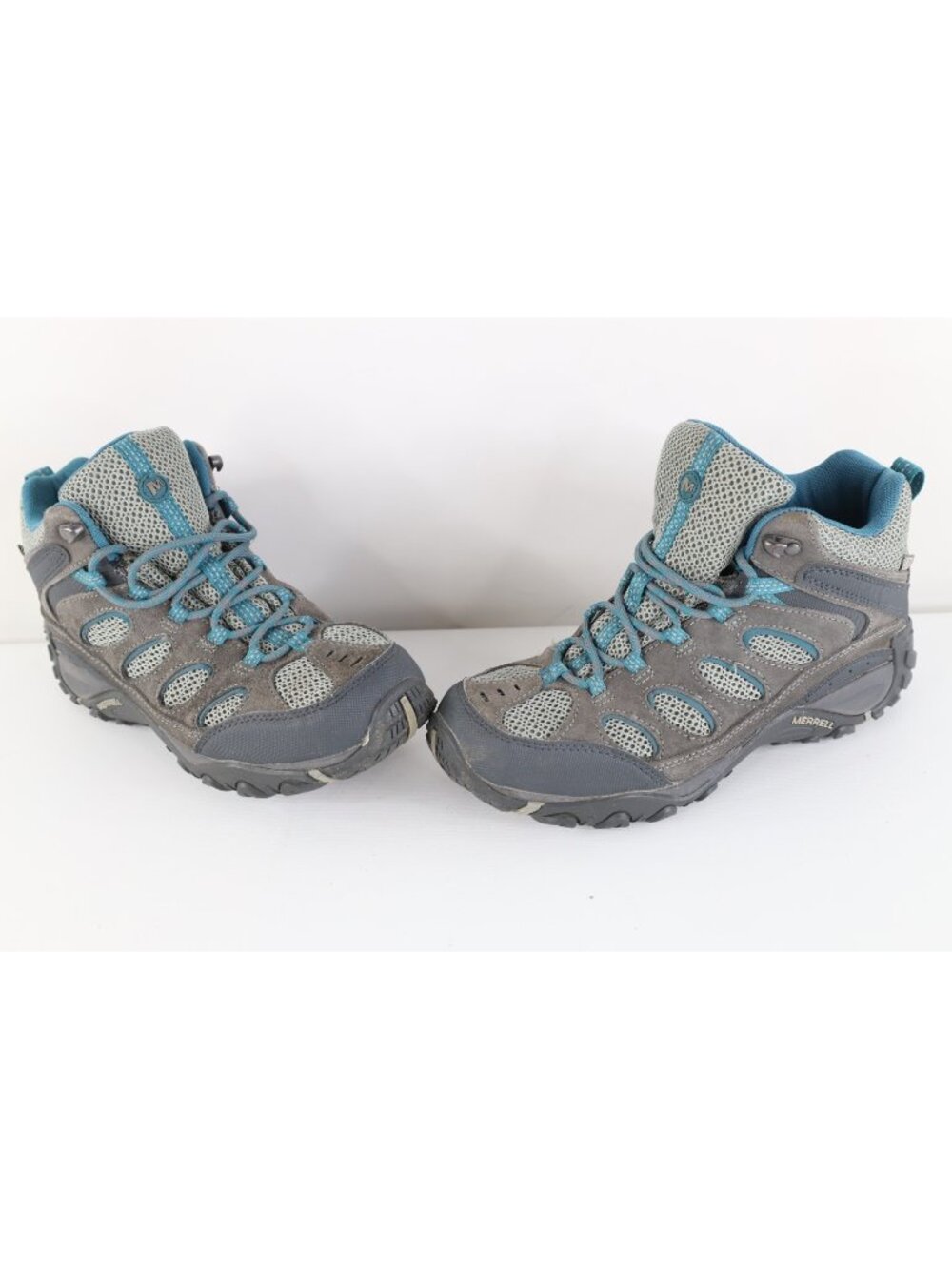 Merrell Moab 3 Mid Womens Size 8 Waterproof Hiking Trekking Mountain Boots Gray